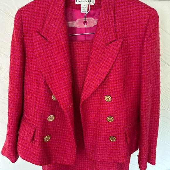 Dior Women's Vibrant Pink Suit Set - Picture 3 of 6
